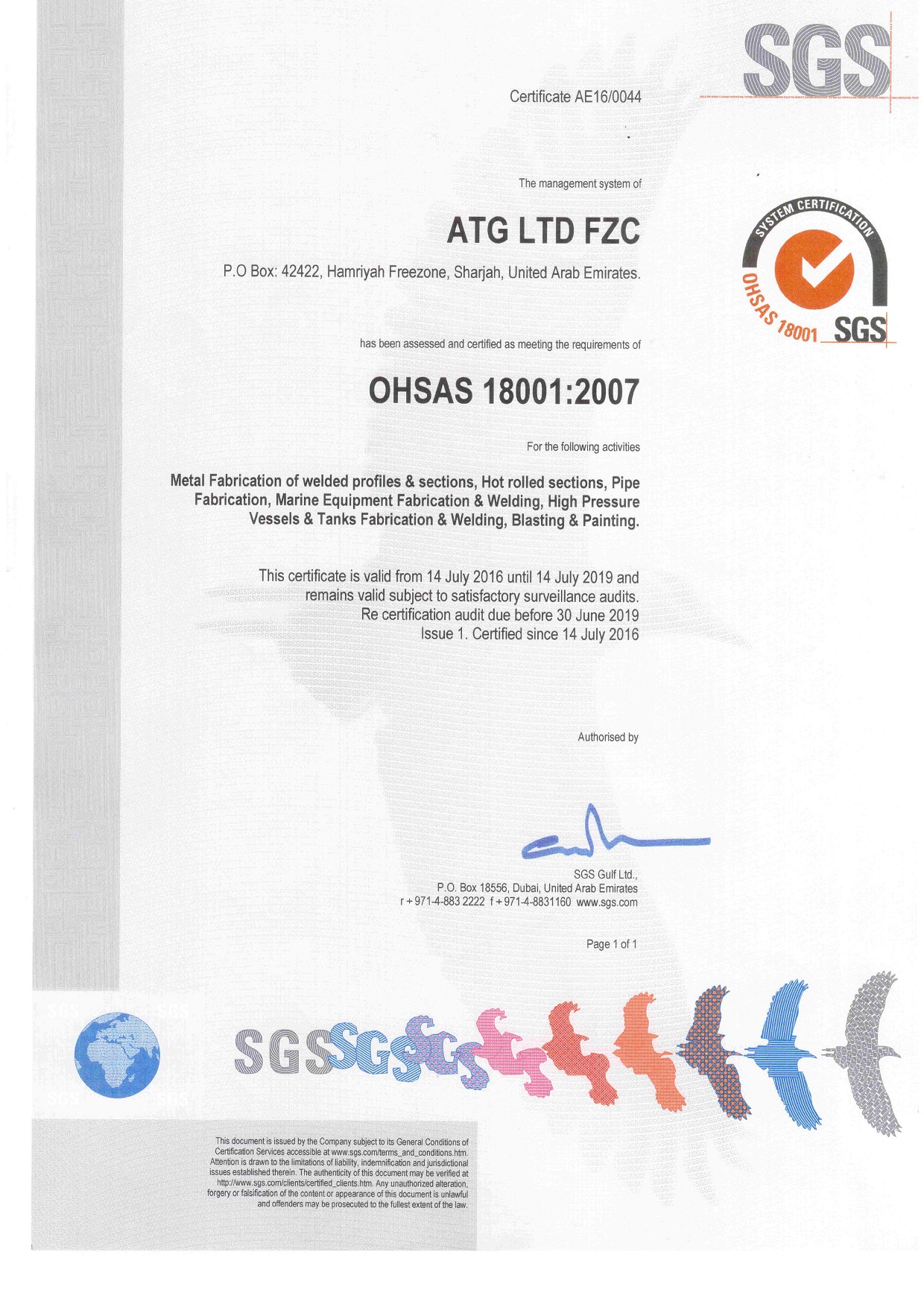 OHSAS 18001